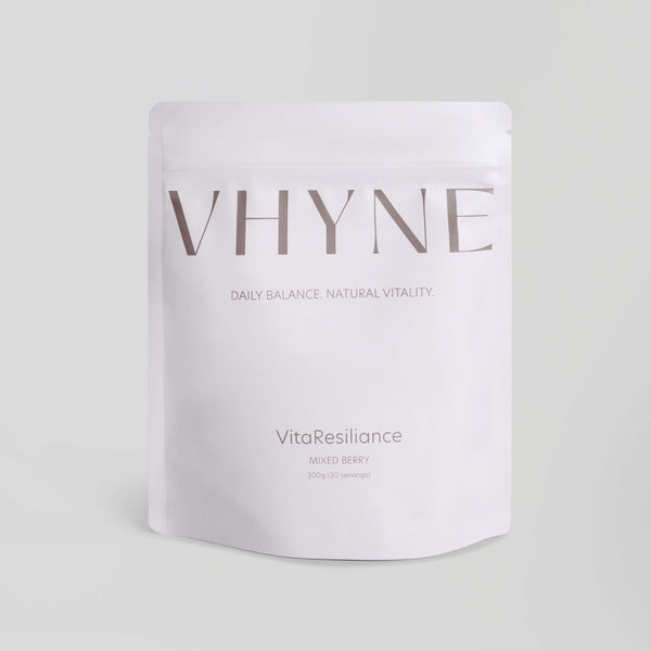 Vhyne VitaResiliance Pouch against a  light grey background